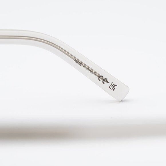Saint Laurent Paris Saint Laurent SL471 004 Round Eyeglasses Transparent Beige Size ONE SIZE - 8 Thumbnail
