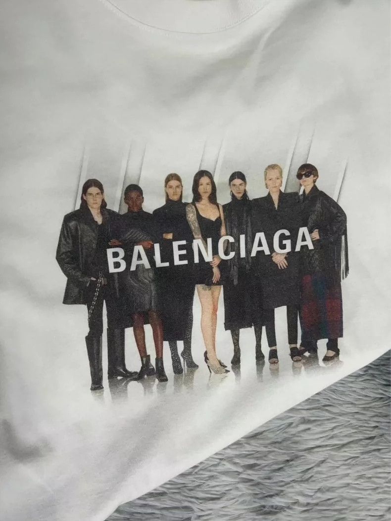 Balenciaga Balenciaga Band short sleeve white Size US M / EU 48-50 / 2 - 3 Thumbnail
