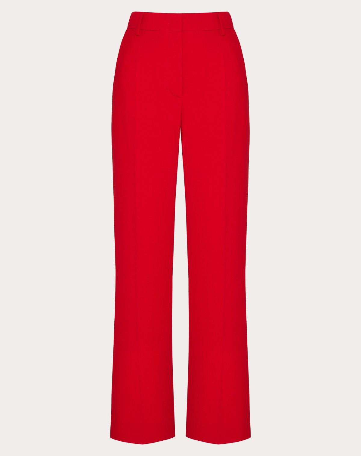 Valentino o1s1wg110525 Cady Couture Trousers in Red Size 27" / US 4 / IT 40 - 1 Thumbnail
