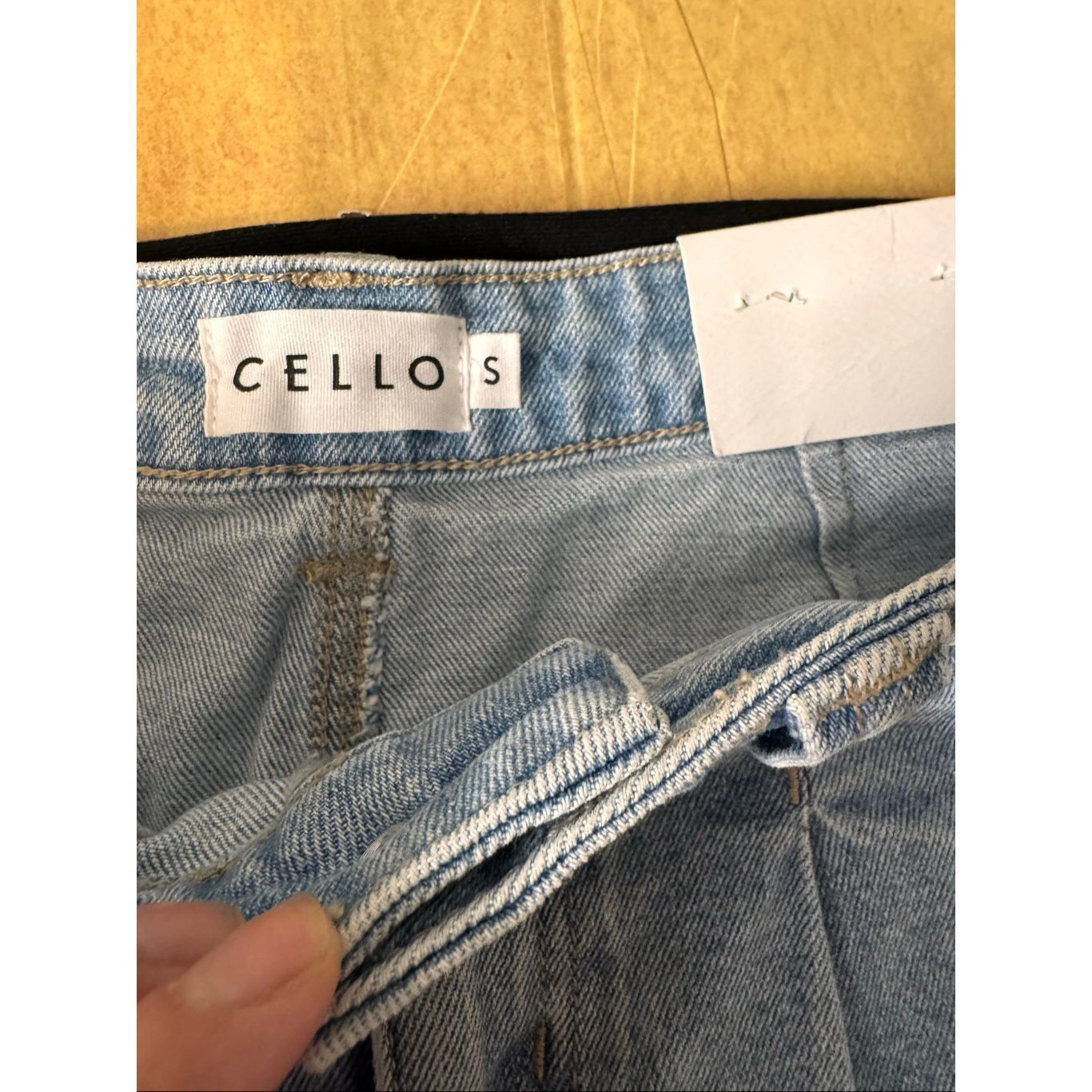 Other Cello Blue Denim Pleated Mini Skirt | Raw Hem Jean Skirt Size Small Size 26" / US 2 / IT 38 - 5 Thumbnail