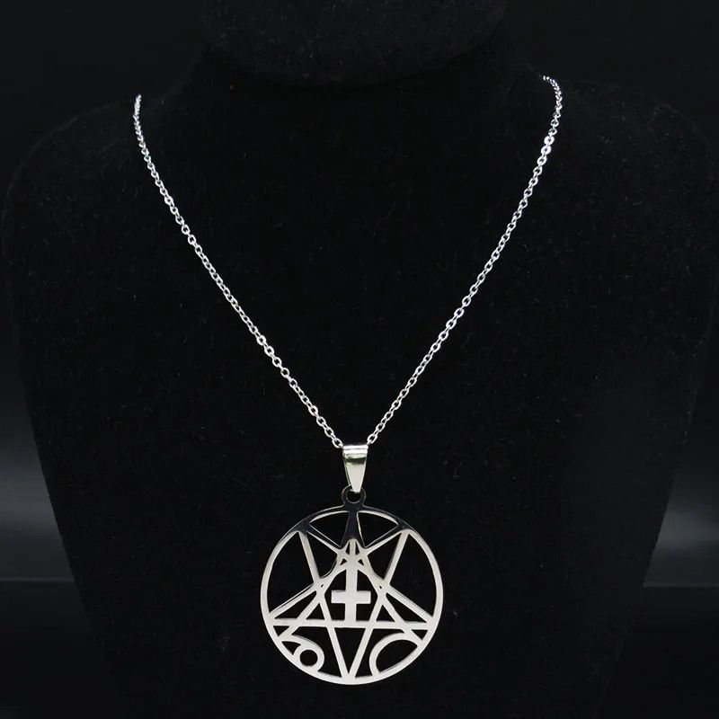 Jewelry Morbid Angel Pendant Necklace Emblem Talisman Size ONE SIZE - 1 Thumbnail