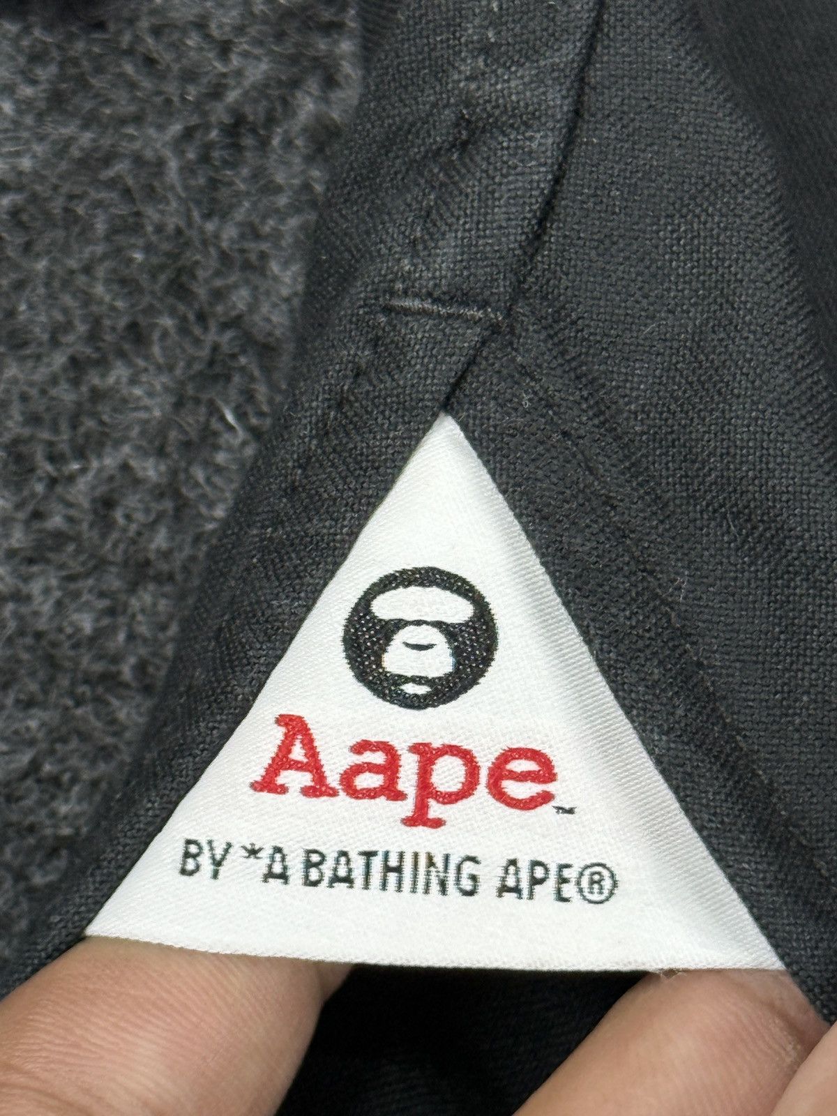 Aape × Bape A Bathing Ape black button up long sleeve shirt Size US M / EU 48-50 / 2 - 4 Thumbnail
