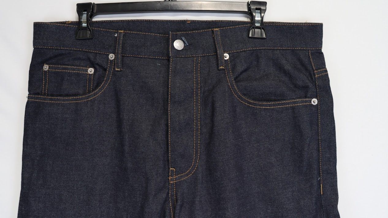 Helmut Lang o1rshd1 Turn up Jean RAW Denim Jeans in Blue Size US 32 / EU 48 - 2 Thumbnail