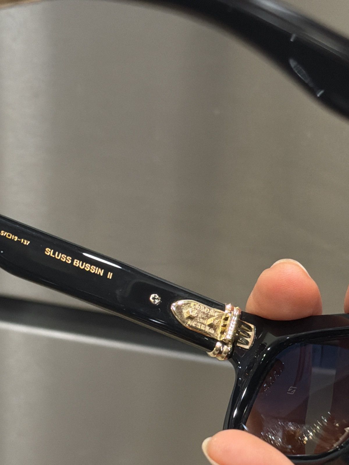 Chrome Hearts Gold Sluss bussin II 2 sunglasses Size ONE SIZE - 8 Thumbnail