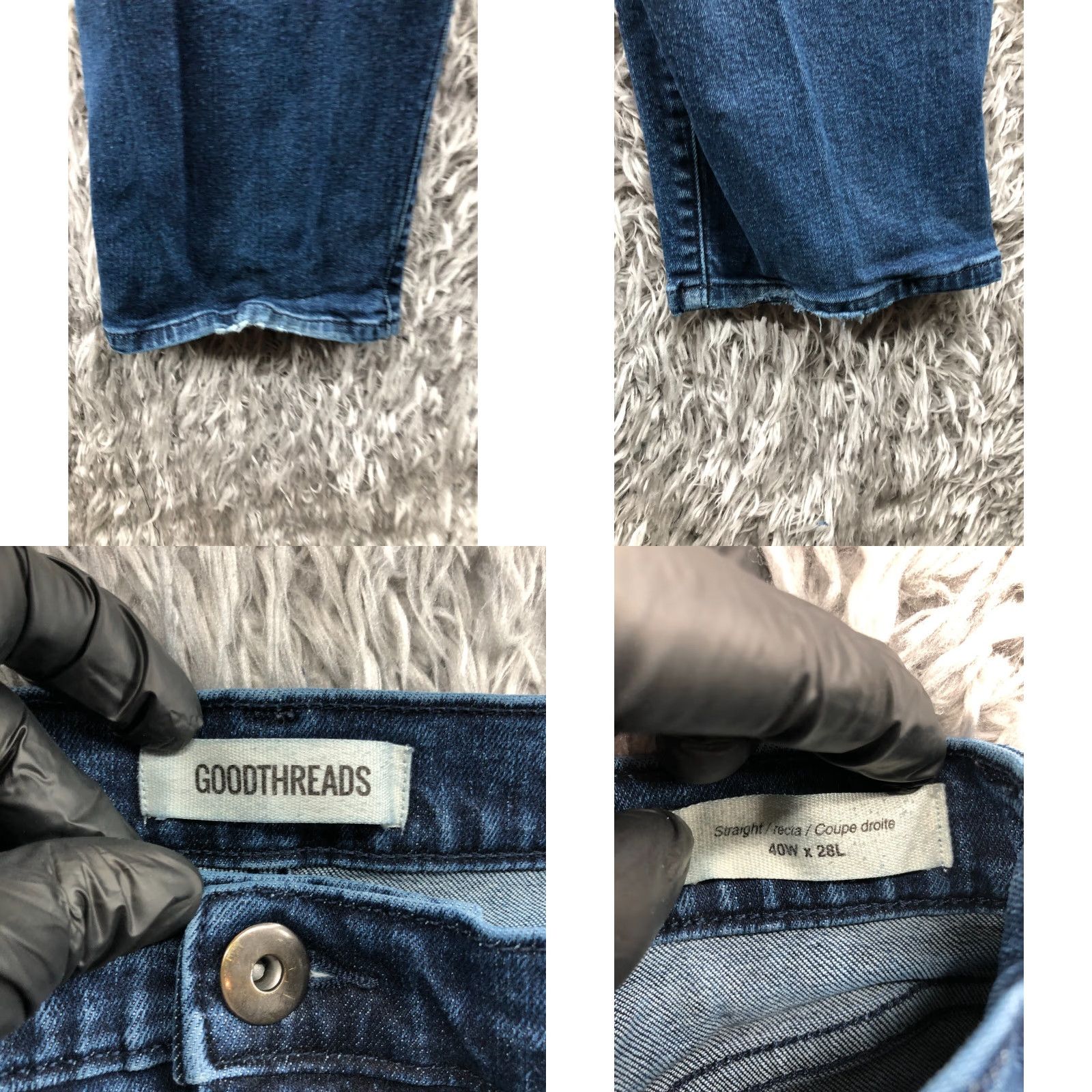 Vintage Goodthreads Jeans Size 40x28 Men's Straight Mid Rise Medium Wash Blue Size US 40 / EU 56 - 8 Thumbnail