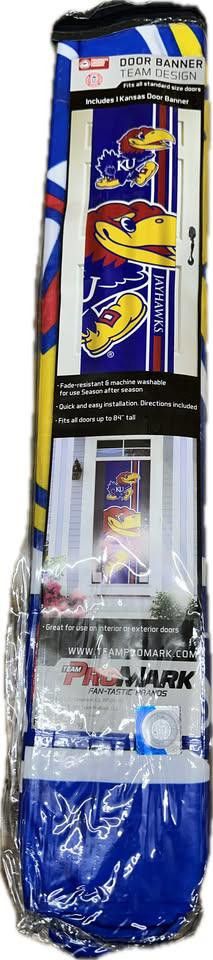 Designer Kansas Jayhawks Door Banner NCAA Size ONE SIZE - 6 Thumbnail