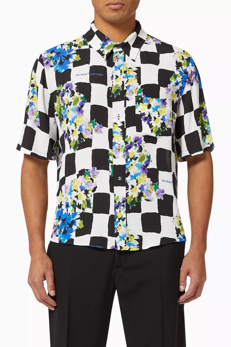 Off-White o1y0325 Patterned Shirt in Multicolor Size US M / EU 48-50 / 2 - 1 Thumbnail