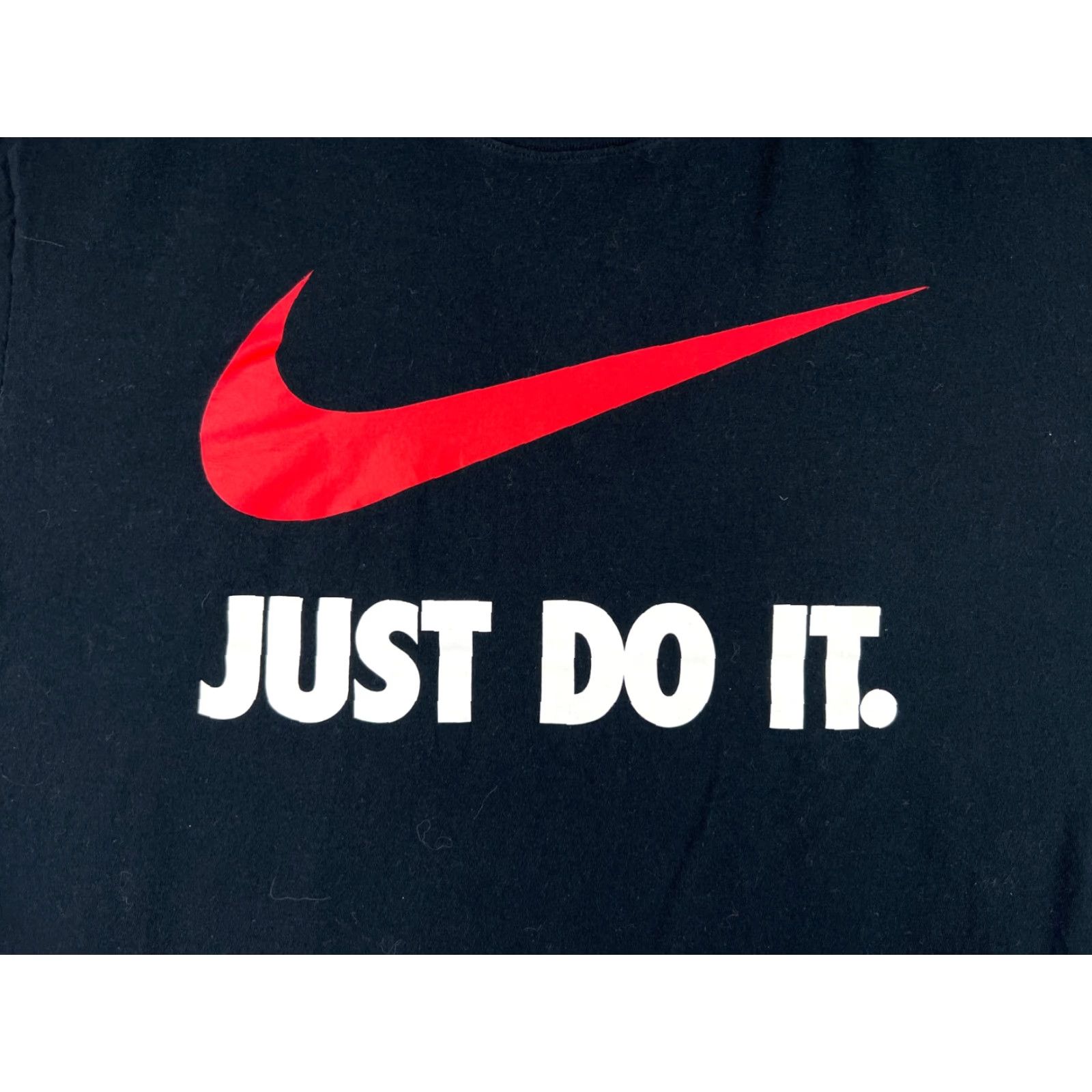 Nike Nike Shirt Mens XL Black Spellout Graphic Print Swoosh Cotton Crew Neck T-Shirt Logo Sports Retro Outdoor Size US XL / EU 56 / 4 - 3 Thumbnail
