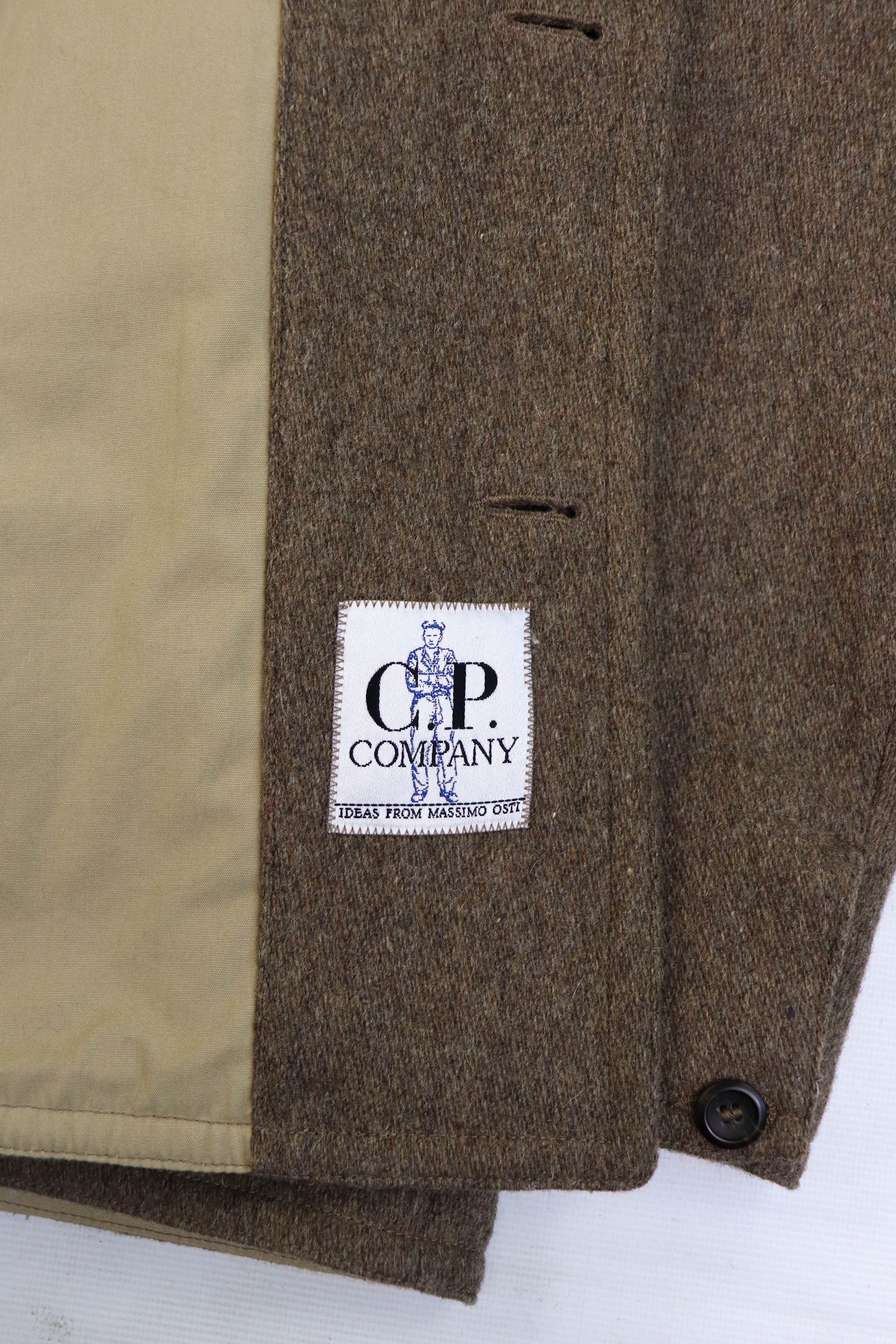 C.P. Company C.P. Company Massimo Osti 90s Vintage 1993 Wool Hunting Coat Size US L / EU 52-54 / 3 - 14 Thumbnail