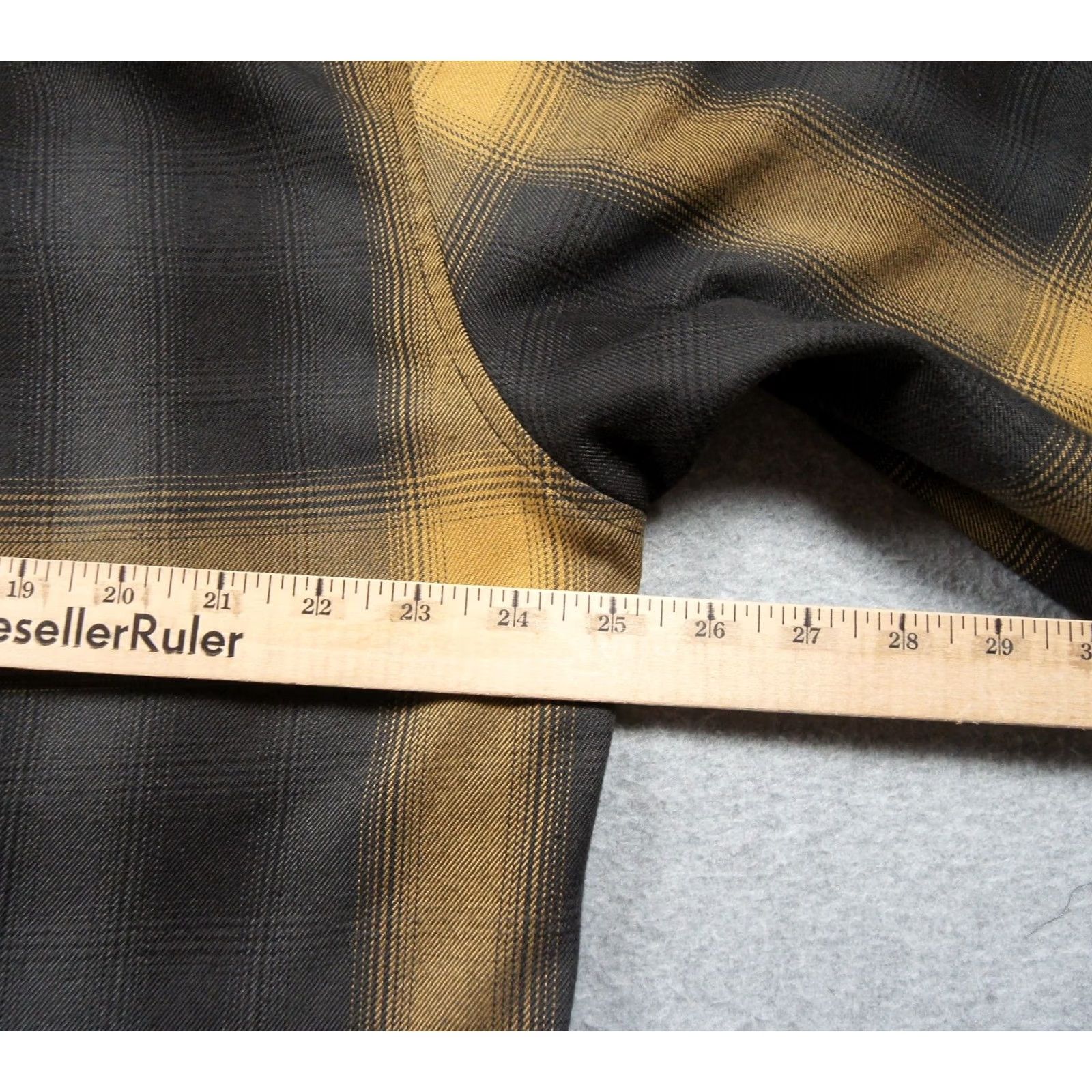 Vintage Dixxon Flannel Mens XL Black Yellow Button Down Snap Shirt Plaid Panhandle Size US XL / EU 56 / 4 - 7 Thumbnail