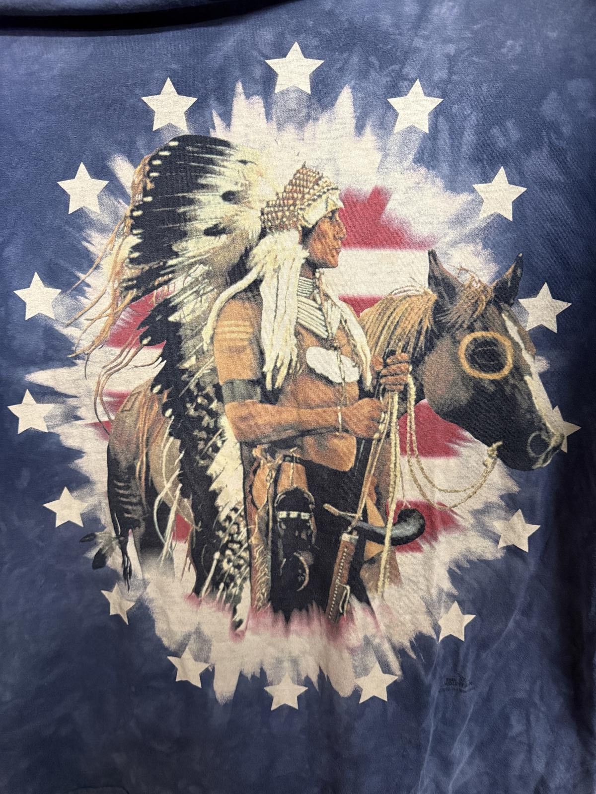 The Mountain Y2K The Mountain T-shirt Native American Chief Headdress -L Size US L / EU 52-54 / 3 - 3 Thumbnail