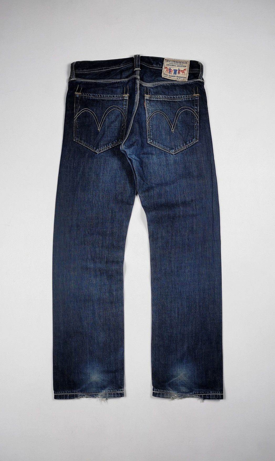 Levi's Vintage Levis 502 Regular Fit Denim Jeans Size US 35 - 3 Thumbnail