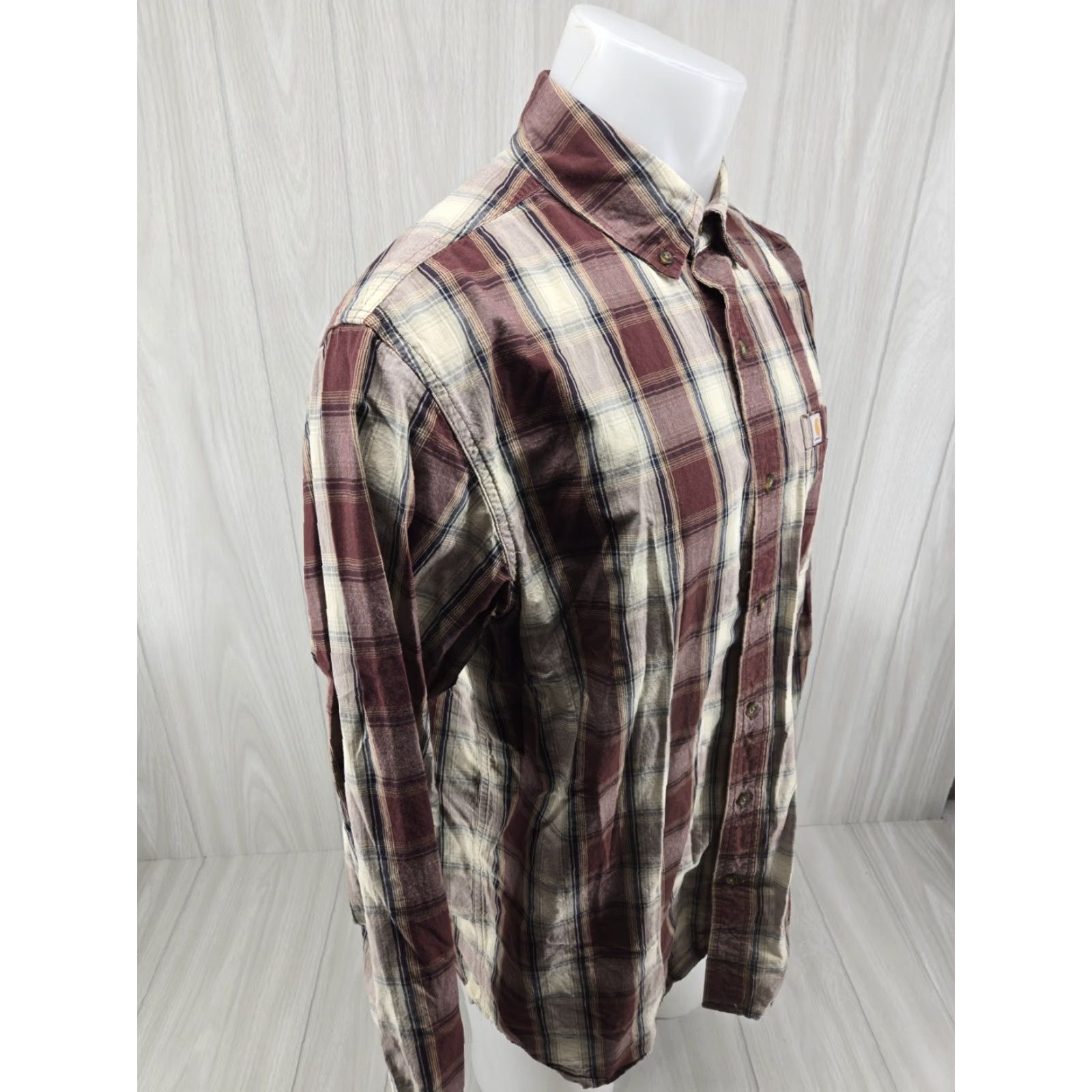 Carhartt Carhartt Button-Up Plaid Long Sleeve Shirt L Relaxed Fit Multicolor Men Size US L / EU 52-54 / 3 - 6 Thumbnail