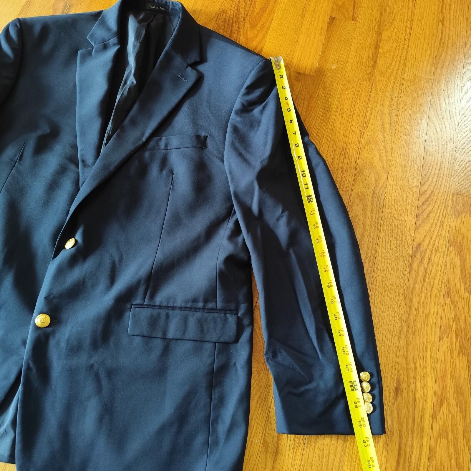 Lauren Ralph Lauren Lauren Ralph Lauren Navy Blue Blazer Gold Buttons 46L Size 46L - 10 Thumbnail