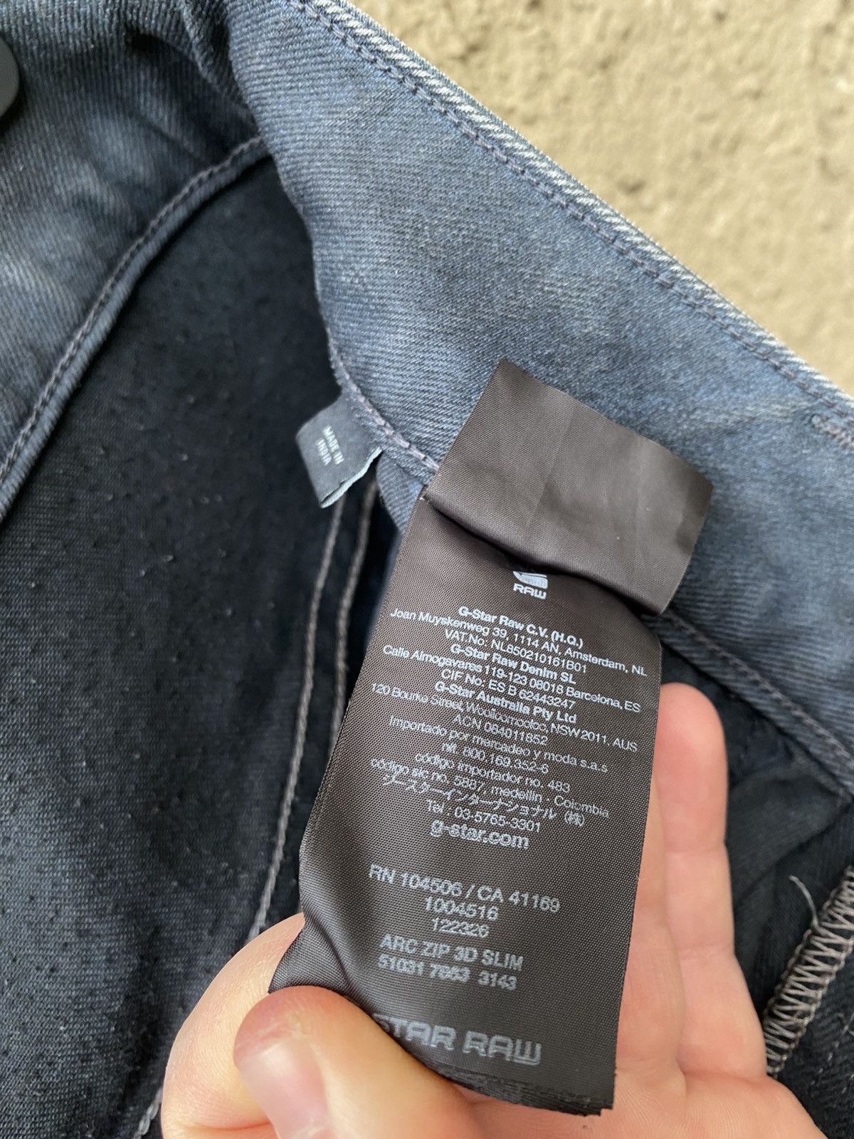 G-Star G Star Raw ARC Zip 3D Slim Waxed Denim Jeans Pants 30/32 Y2K Size US 30 / EU 46 - 12 Thumbnail
