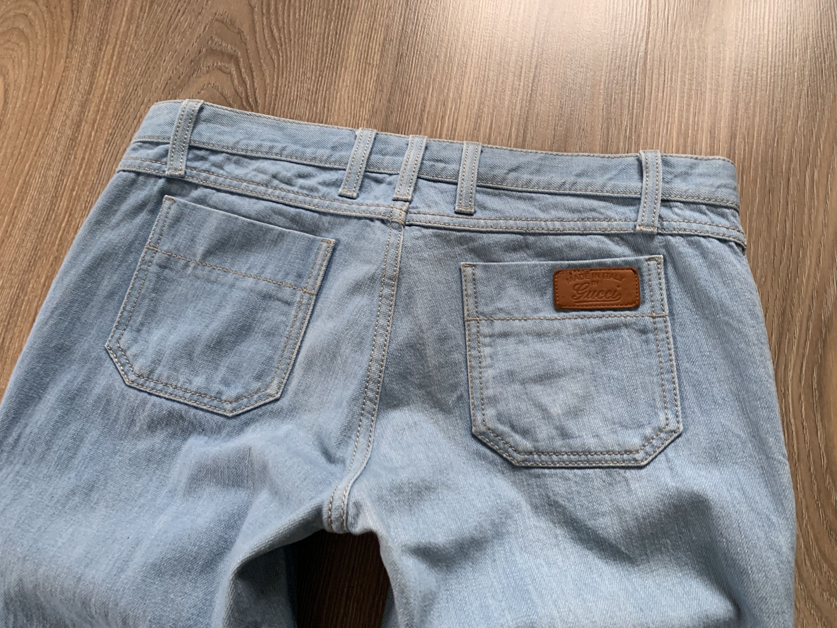 Gucci × Vintage Gucci Light Blue Skinny Jeans Size US 32 / EU 48 - 7 Thumbnail