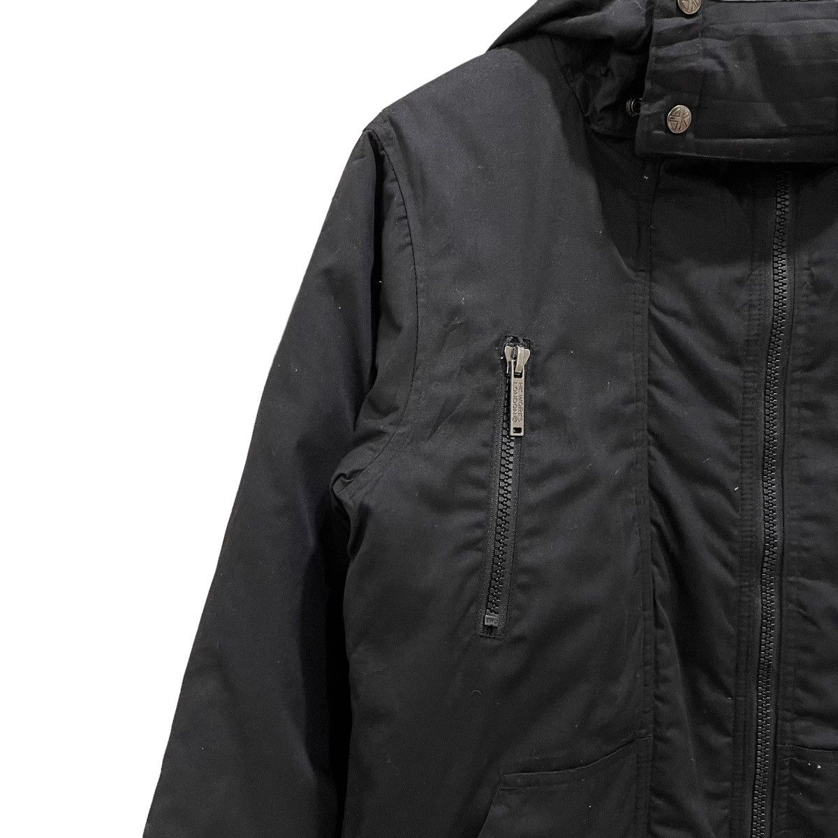 Hiroko Koshino Homme × Japanese Brand Hiroko Koshino Works London Bomber Zipper Hoodie Jacket Size US M / EU 48-50 / 2 - 5 Thumbnail