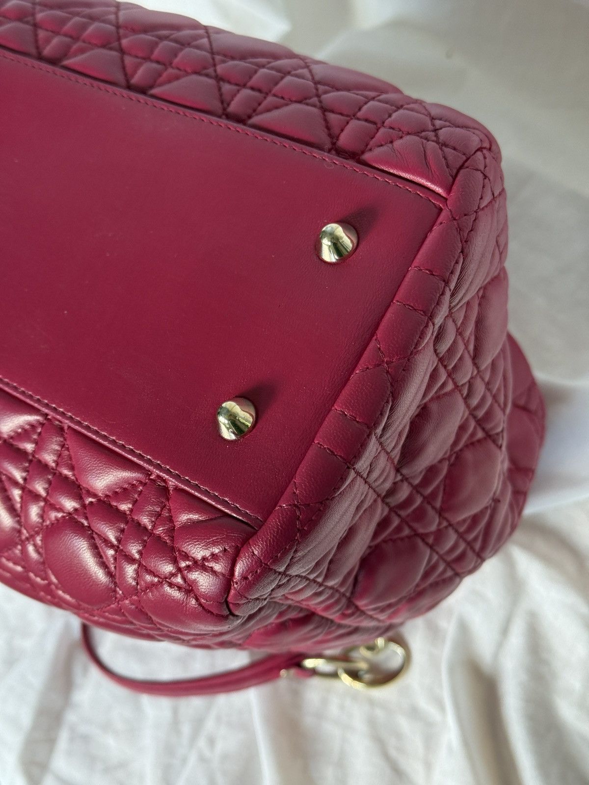 Dior Christian Dior Soft Cannage Lady Dior Shopping Tote Bag Size ONE SIZE - 5 Thumbnail