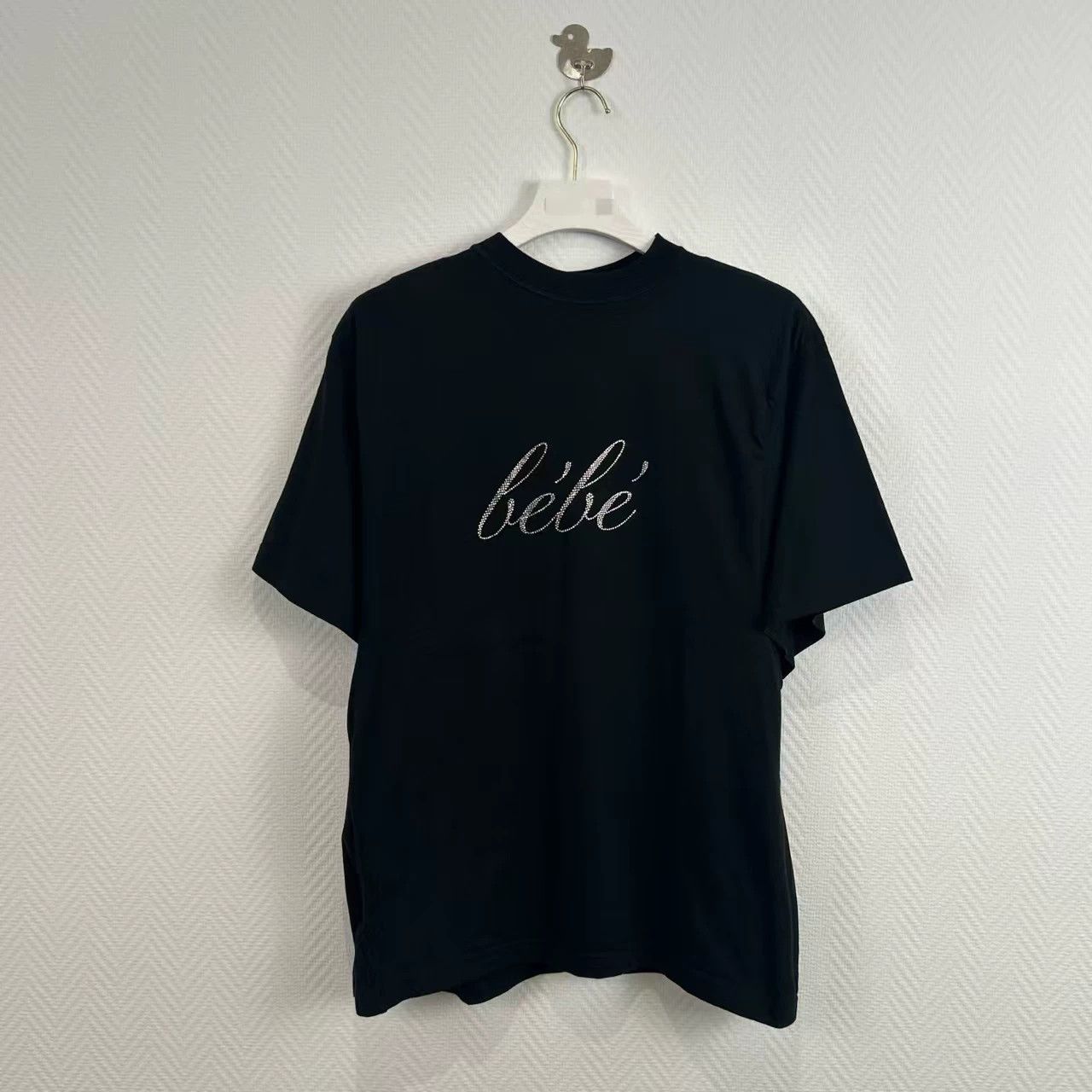 Balenciaga Crystal Letter Short Sleeve Tee - dmc