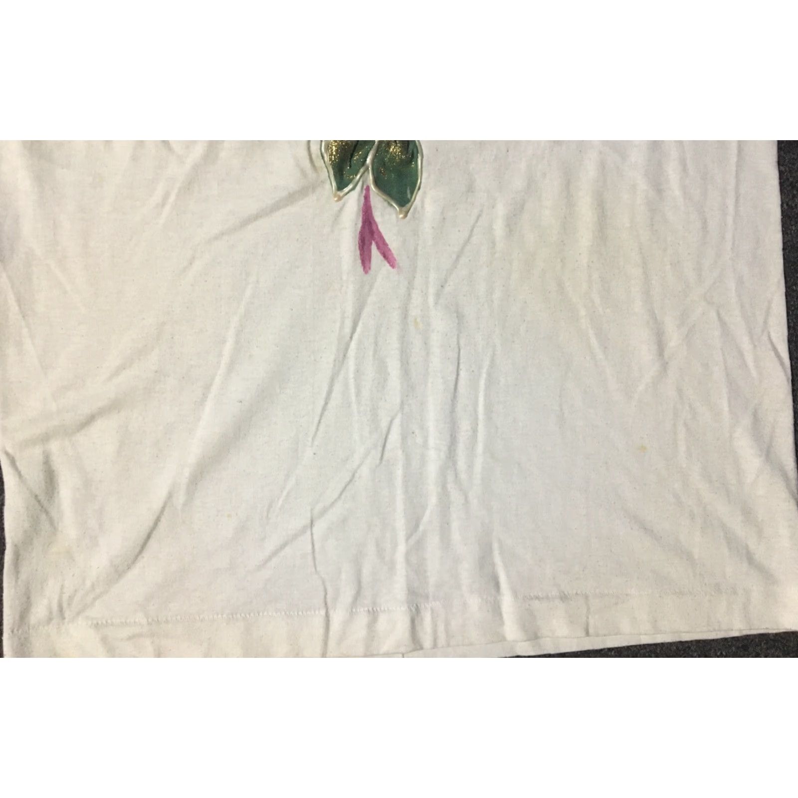 Vintage VINTAGE 90s Painted Flowers Faded Shirt Screen Stars L White Short Sleeve Men Regular Size L USA Single Stitch Abstract Art Glitter Fun Shirt Size US L / EU 52-54 / 3 - 6 Thumbnail