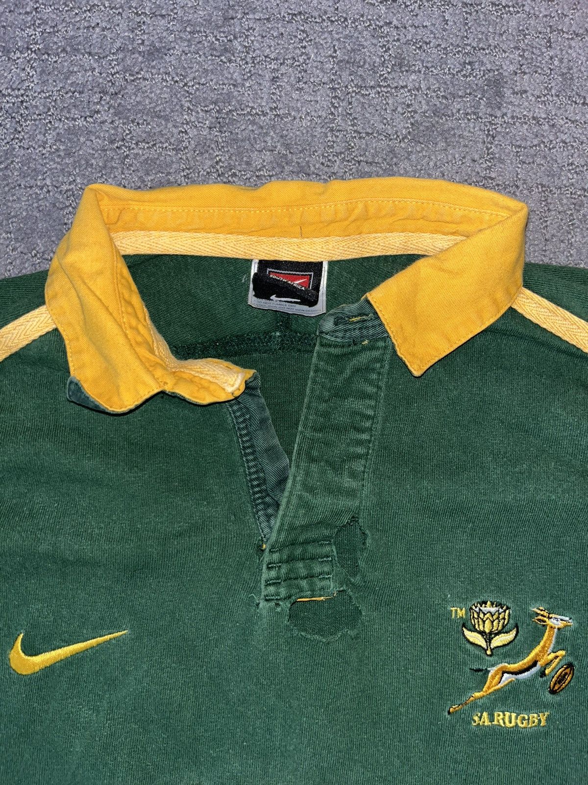 Nike × Vintage Nike South Africa Rugby Jersey Shirt Mens Green 2001/2002 Size US XL / EU 56 / 4 - 5 Thumbnail