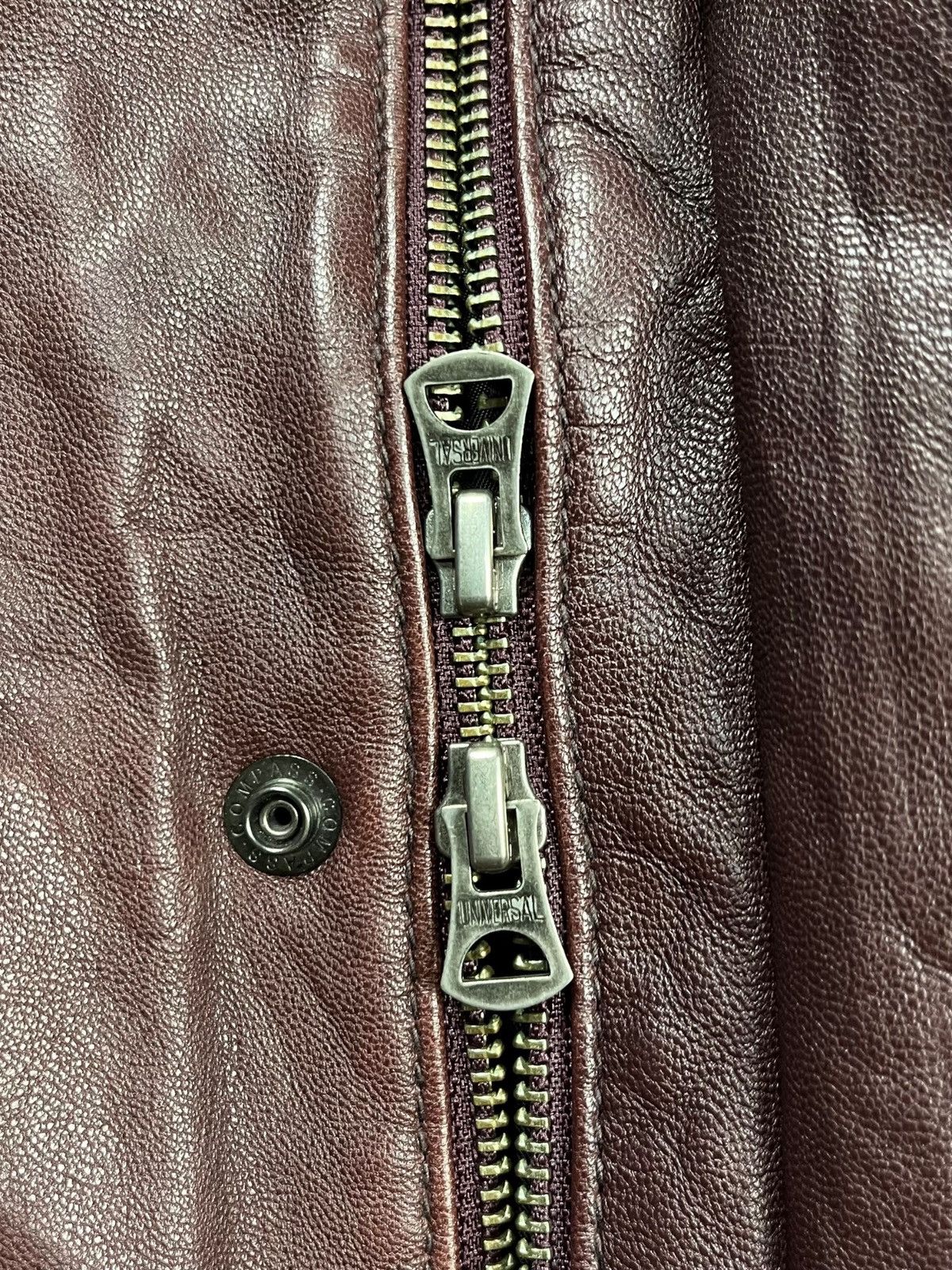 Morgan Homme 2000s Morgan Homme - Red Wine Leather Bono Jacket Size US M / EU 48-50 / 2 - 8 Thumbnail