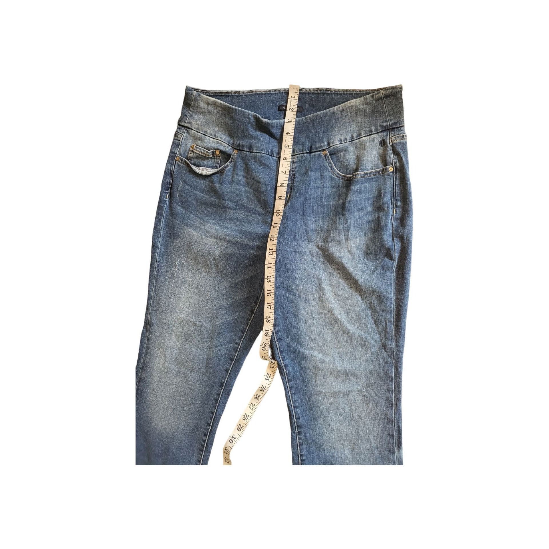 Tommy Hilfiger Tommy Hilfiger Maternity Jeans Women Sz 14 Blue Denim Stretc Size 33" - 3 Thumbnail