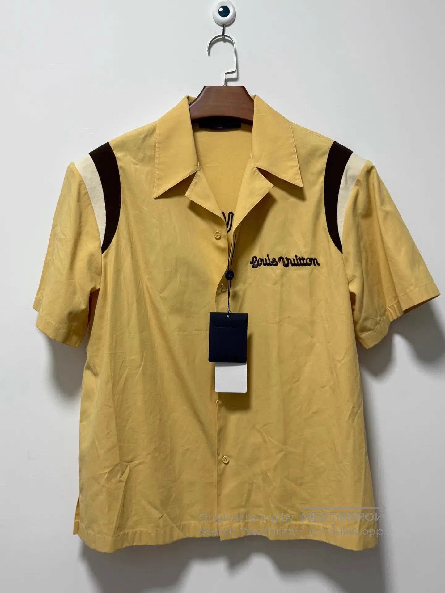 Louis Vuitton Yellow Short Sleeve Button-Up Shirt. Size US L / EU 52-54 / 3 - 1 Thumbnail