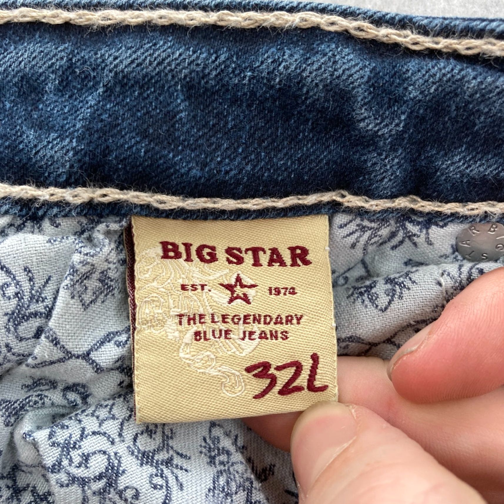 Denime BIG STAR Jeans Women's 32x30 Maddie Boot Dark Wash Blue Stretch Denim Western - Bootcut - 5-Pocket - Regular - Size 32 - Blue - Cowboy Theme - Jeans Size 24" / US 00 / IT 34 - 5 Thumbnail