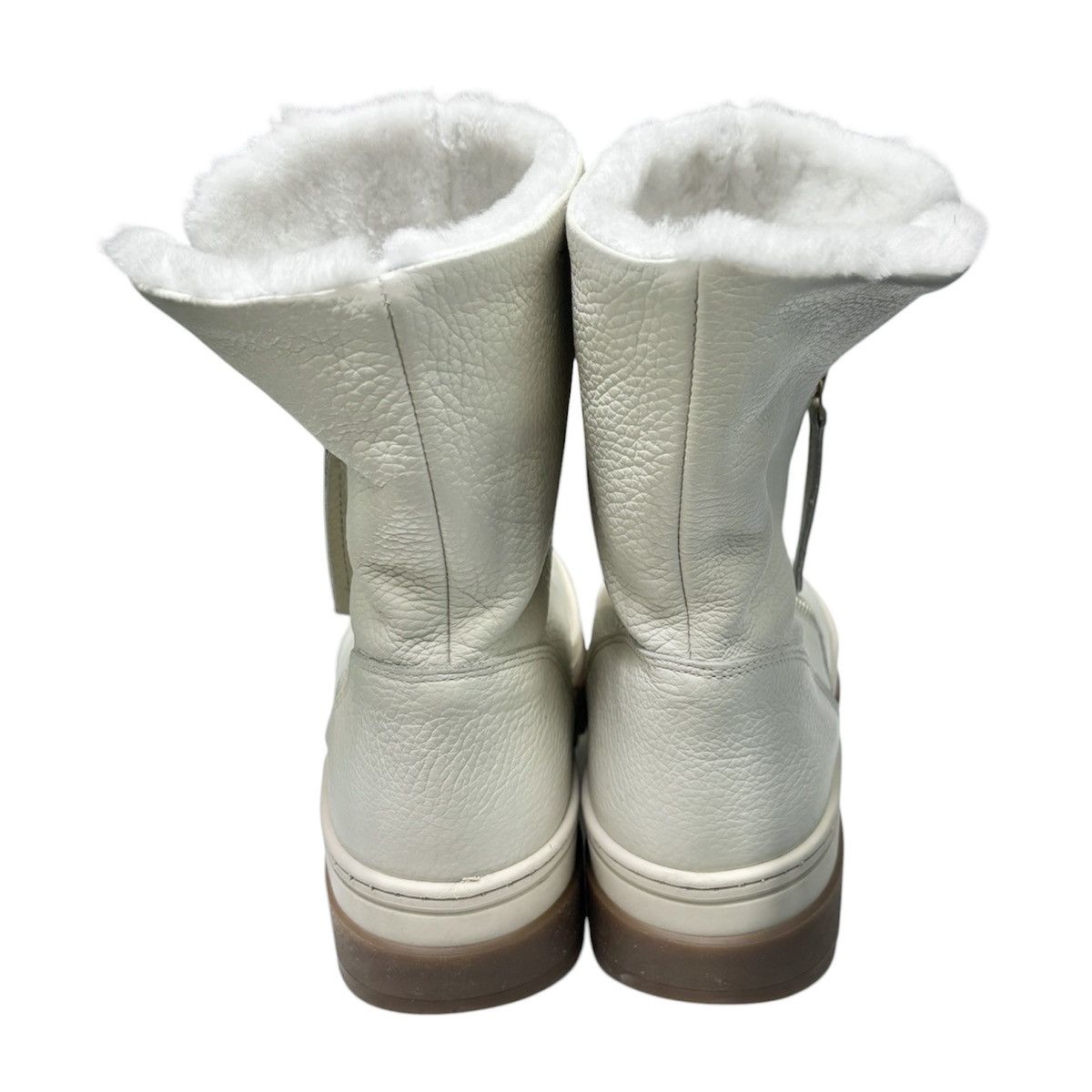 Other Sole Bliss Cream Leather Wonder Shearling Boots Size US 7 Size US 7 / IT 37 - 4 Thumbnail