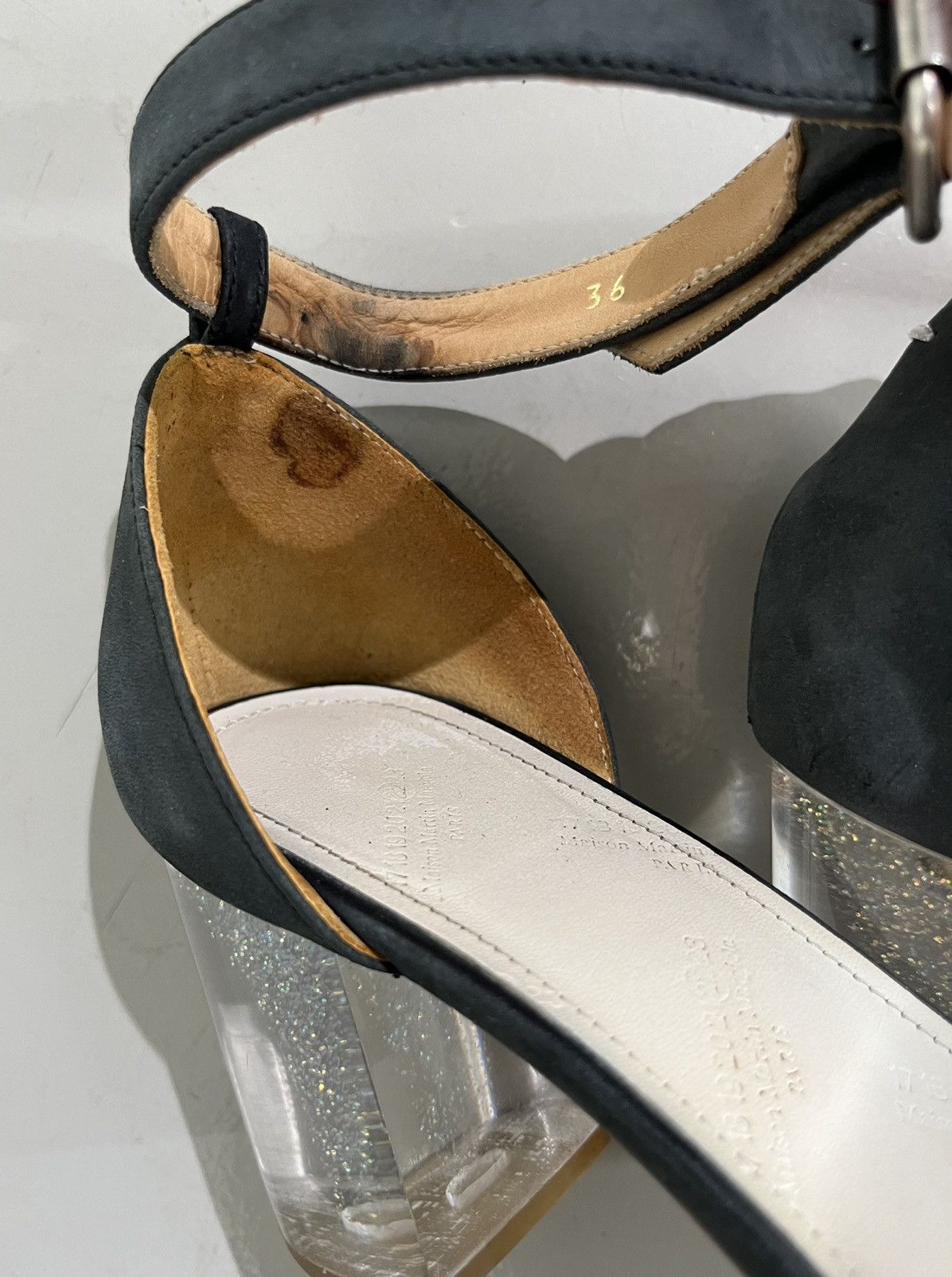 Maison Margiela Martin Era Tromp L’oeil Clear Heel Sandals Size US 6 / IT 36 - 8 Thumbnail