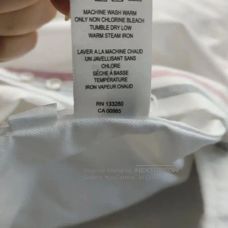 Thom Browne Thom Browne White Cotton Long Sleeve Shirt . Size S / US 4 / IT 40 - 5 Thumbnail