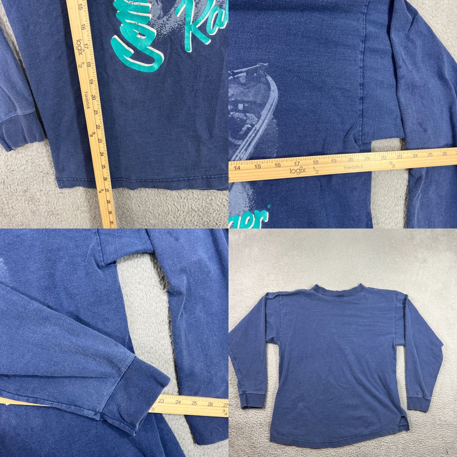 Vintage VINTAGE Ranger Boats Shirt Men M Blue Long Sleeve Crew Neck Logo Fishing Outdoor 1990s Geared for Sports Bass Fisherman Shirt Size US M / EU 48-50 / 2 - 8 Thumbnail