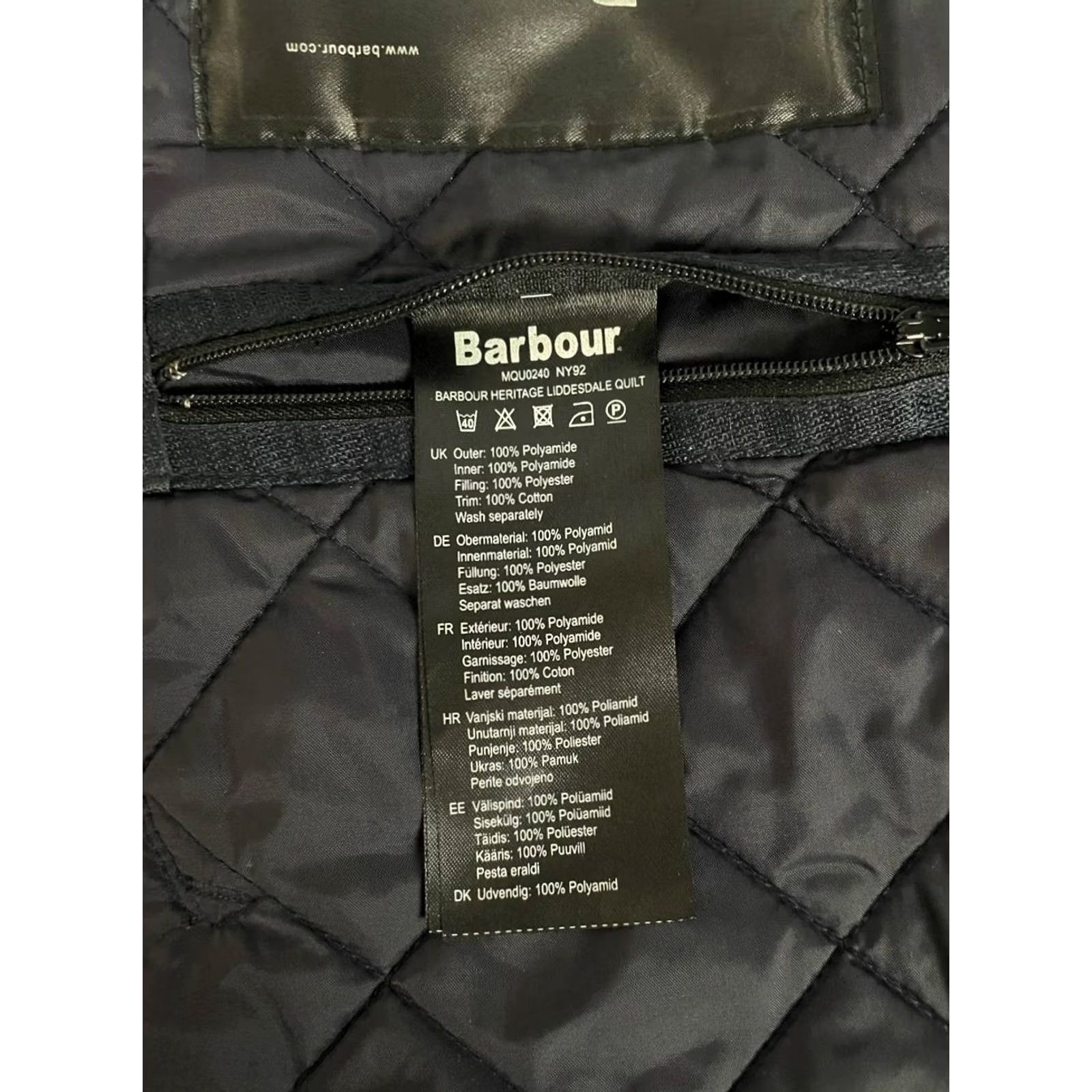 Barbour Barbour Mens Quilted Jacket Size S Navy Polyamide Long Sleeve Parka Coat Size US S / EU 44-46 / 1 - 5 Thumbnail