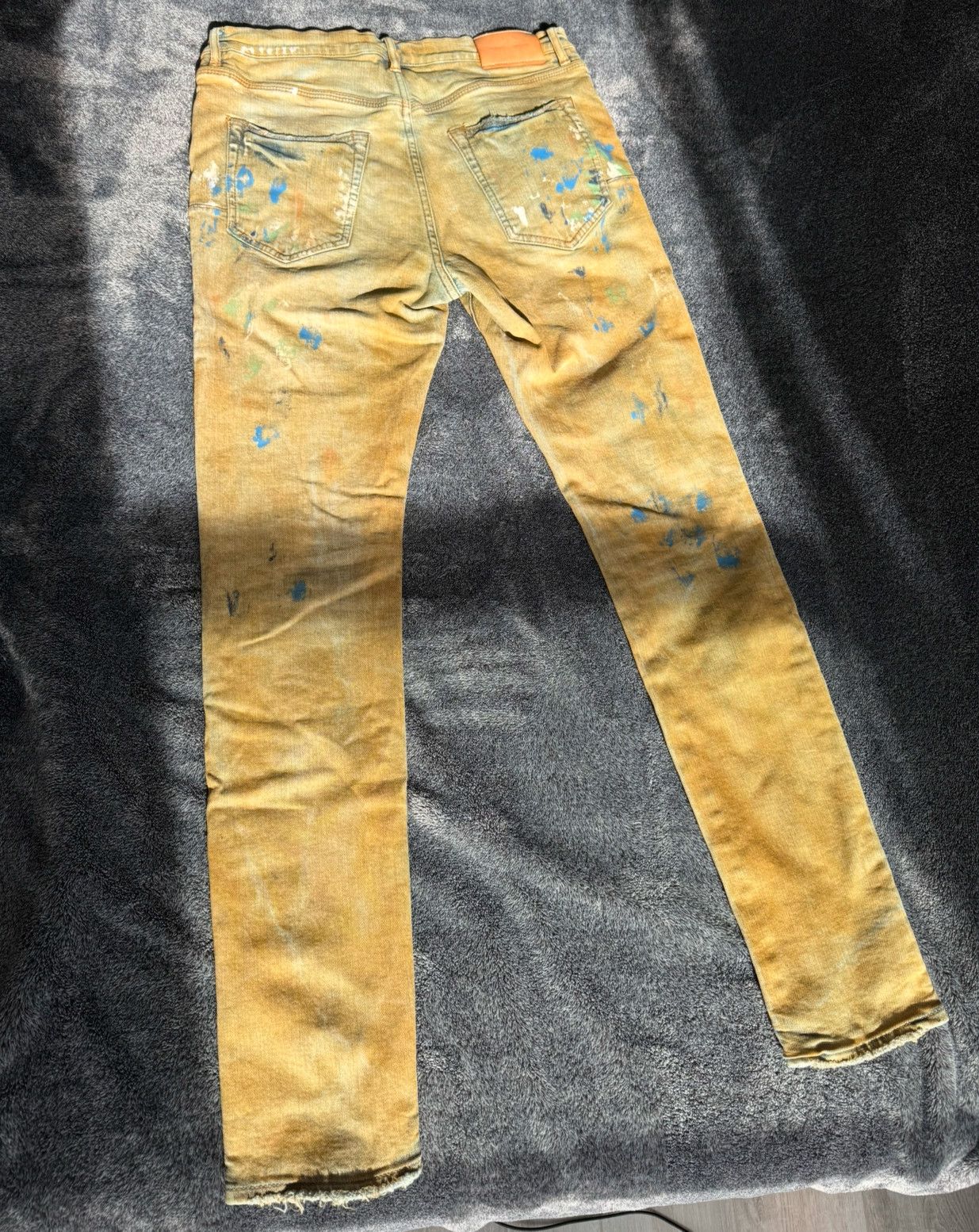 Designer × Purple Purple Brand P001 Paint Splatter Jeans Size US 30 / EU 46 - 2 Thumbnail