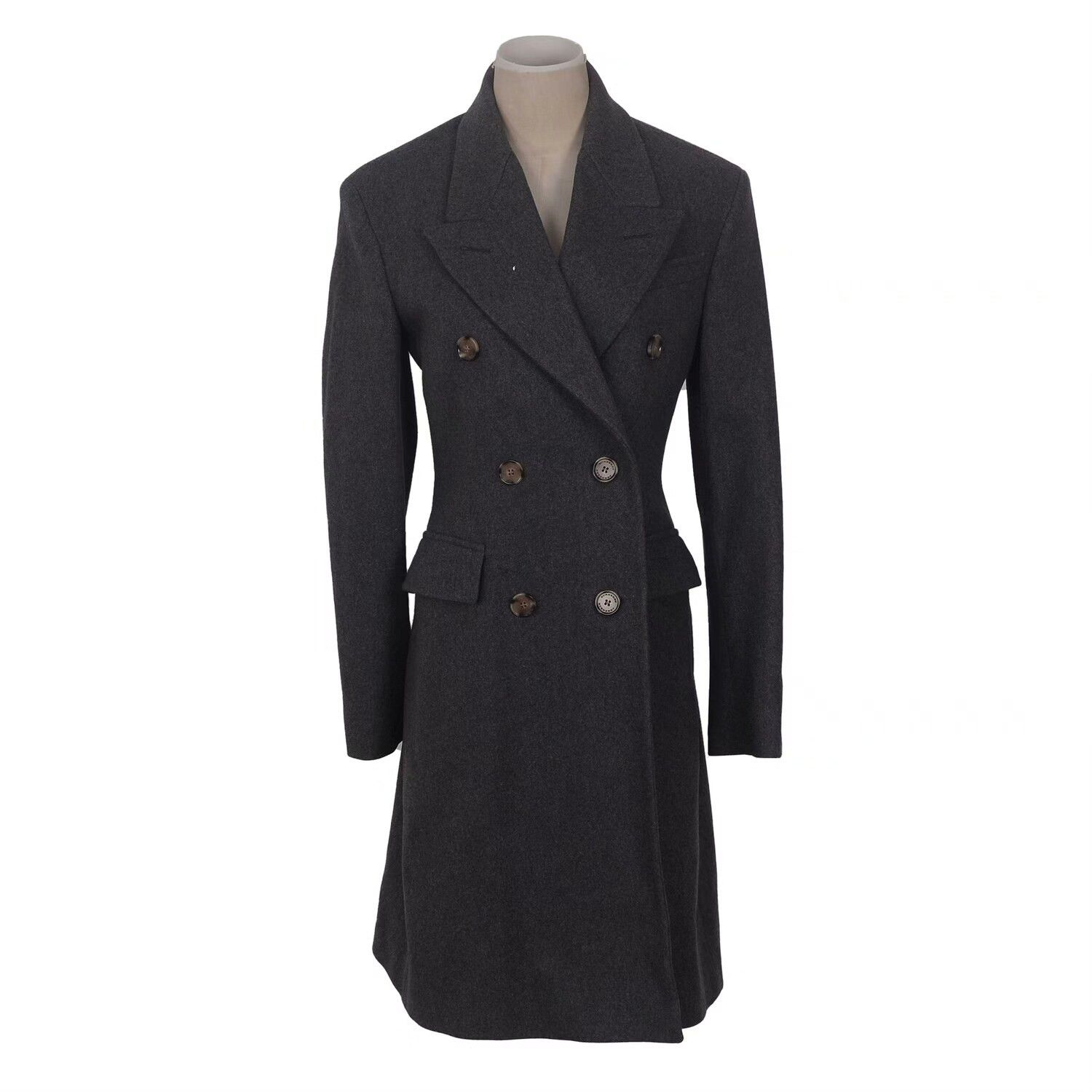 Burberry Burberry Gray Wool Coat Size 36 Size XS / US 0-2 / IT 36-38 - 1 Thumbnail