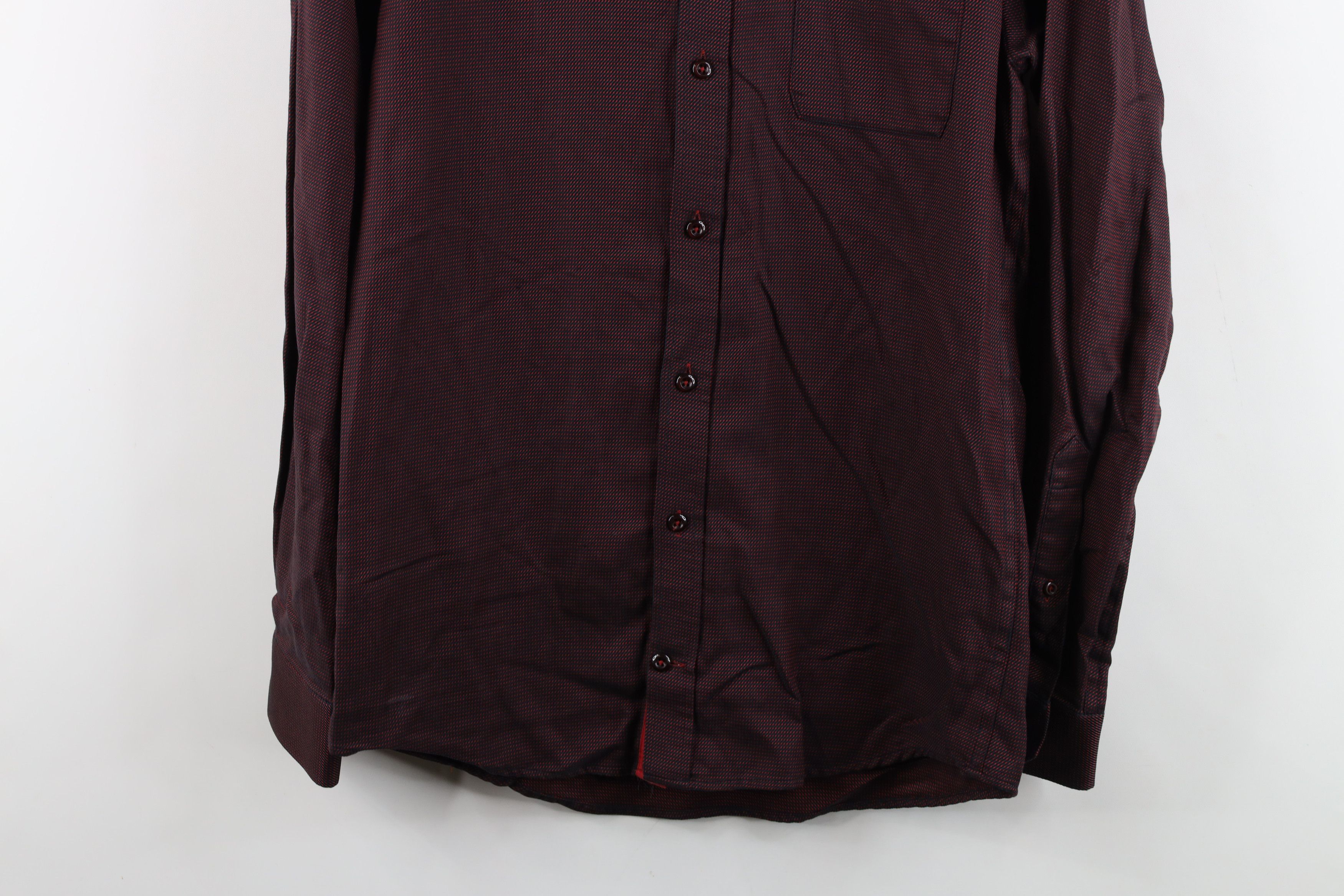 Vintage Horst Distressed Polka Dot Collared Button Shirt Red Cotton Size US M / EU 48-50 / 2 - 3 Thumbnail