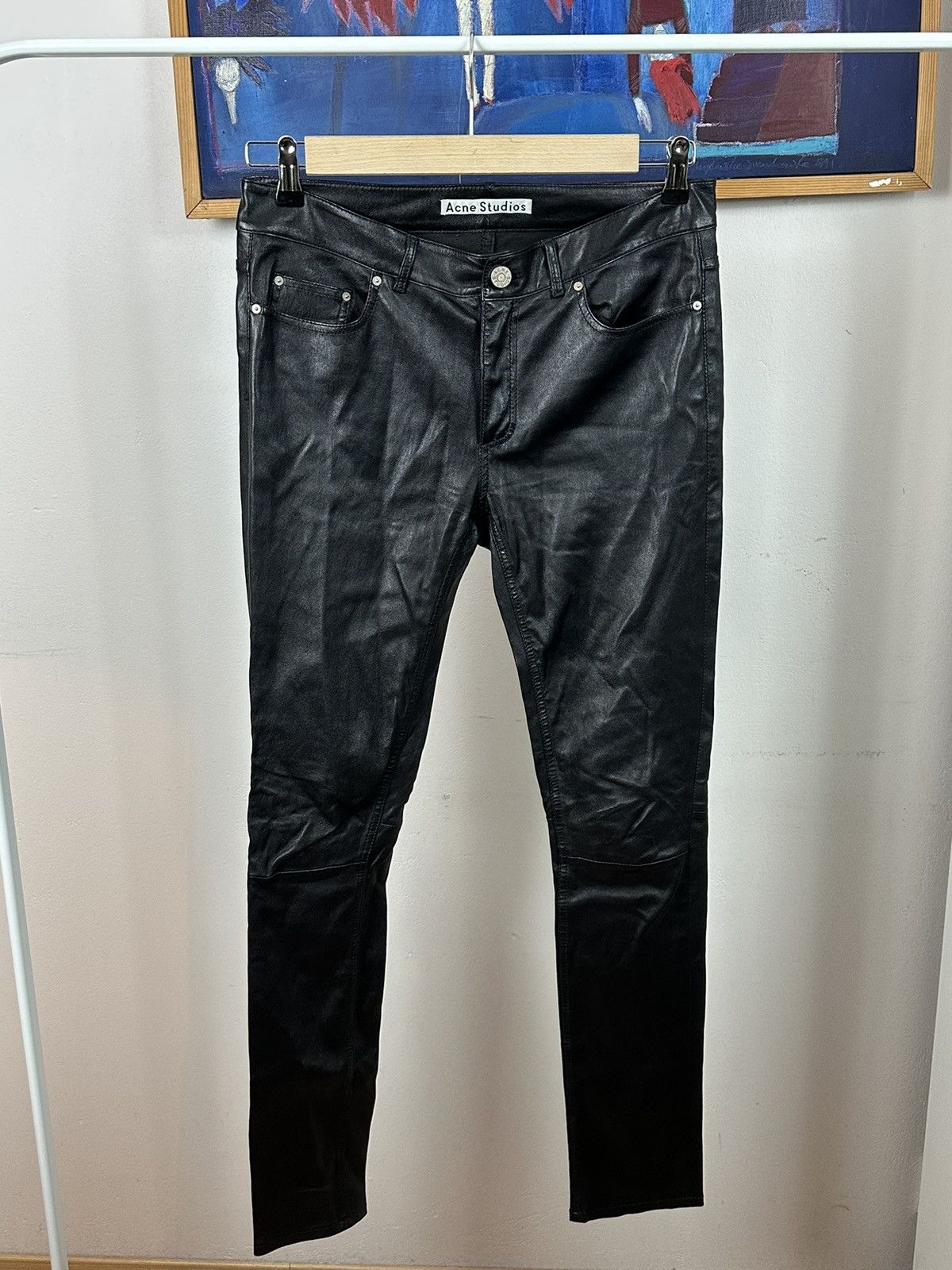 Acne Studios 90s Leather Bondage Pant｜ストレートデニム
