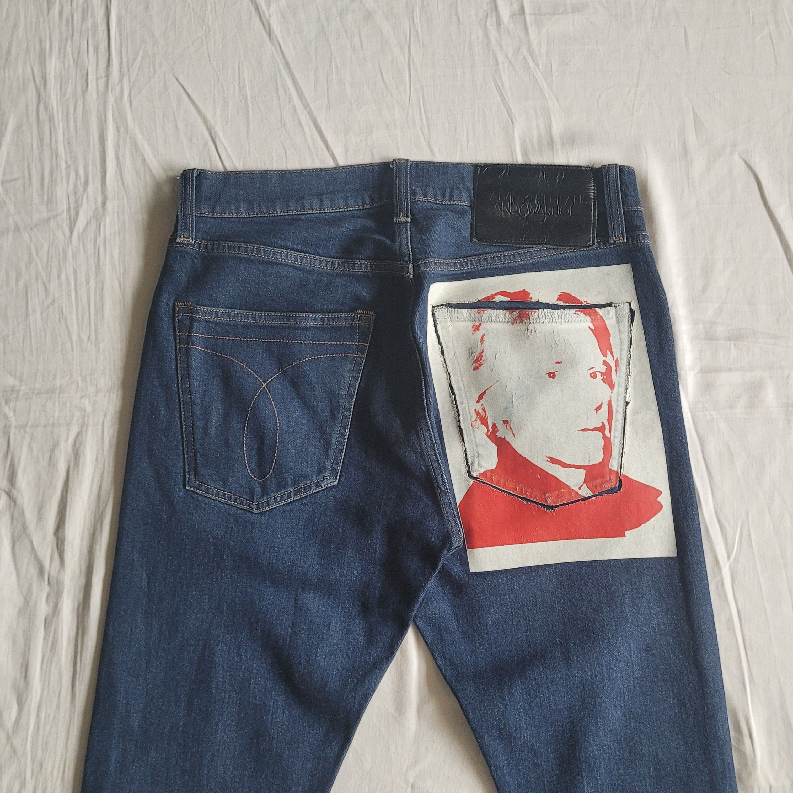 Raf Simons Calvin Klein by Raf Simons Andy Warhol printed jeans Size US 29 - 3 Thumbnail