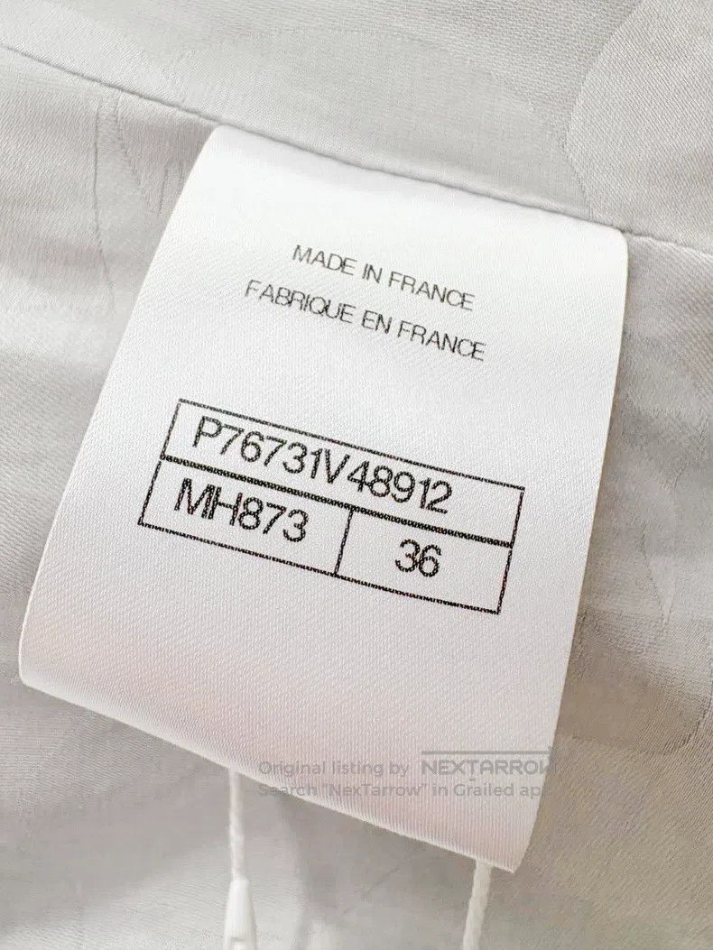 Chanel Chanel 24P light gray double-breasted lapel blazer Size XS / US 0-2 / IT 36-38 - 6 Thumbnail