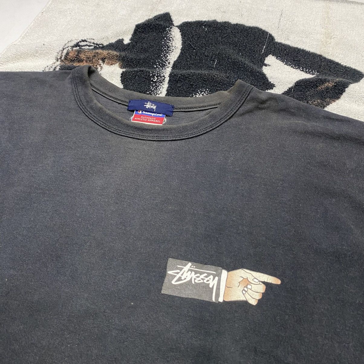 Stussy Faded Vintage stussy x champion short sleeve Size US XL / EU 56 / 4 - 5 Thumbnail