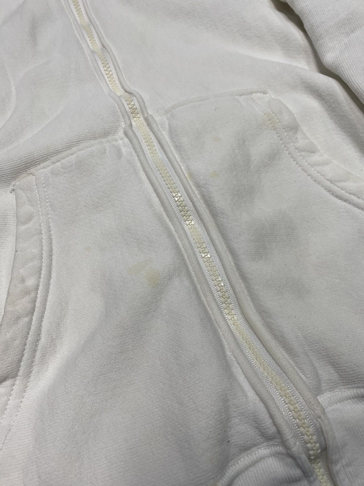Champion × Vintage Vintage Champion Reverse Weave White Zip Up Hoodie 90s USA Size US L / EU 52-54 / 3 - 10 Thumbnail