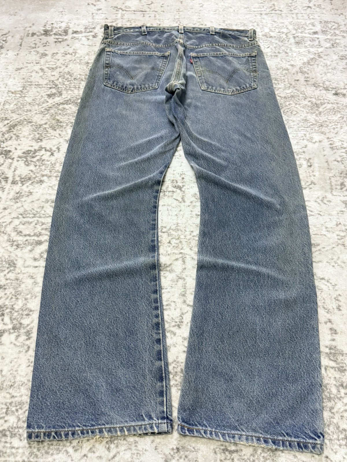 Levi's Vintage Levis 517 Bootcut Flared Jeans Fade Wash Denim Size US 38 / EU 54 - 7 Thumbnail