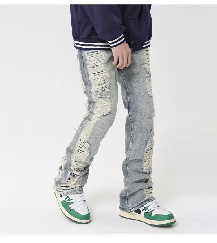 Japanese Brand × Jean × Vintage Distressed Baggy Jeans Size US 28 / EU 44 - 3 Thumbnail
