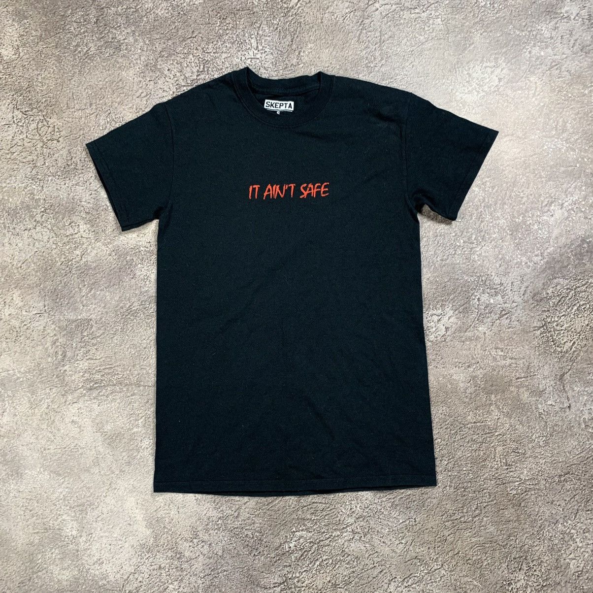 Vintage Y2K Skepta Graphic Tee Aint Safe Streetwear Black Relaxed S Size US S / EU 44-46 / 1 - 1 Thumbnail
