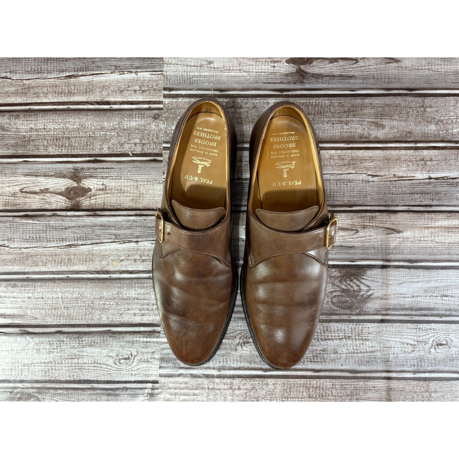 Brooks Brothers Brooks Brothers Peal & Co CROCKETT JONES Monk Dress Shoes co Size US 8.5 / EU 41-42 - 8 Thumbnail