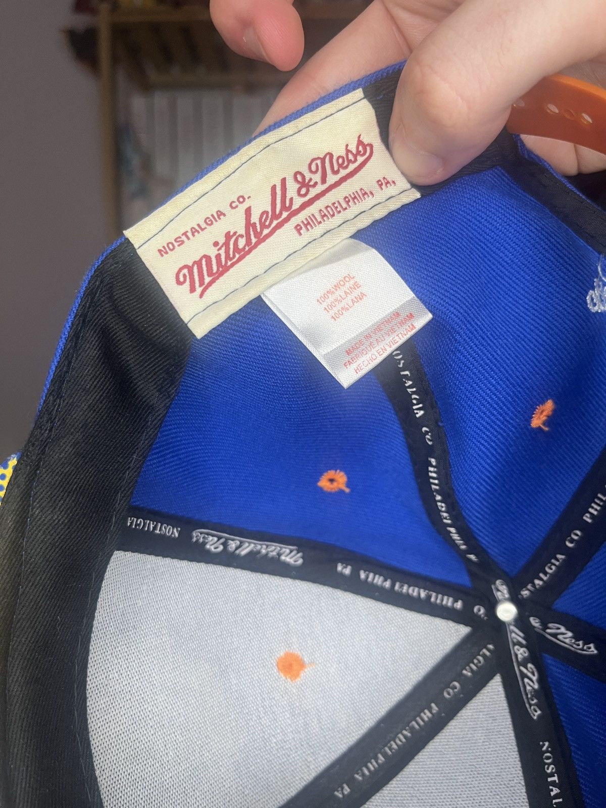 Mitchell & Ness × NBA Mitchell and Ness Oklahoma City Thunder OKC Snapback Wool Size ONE SIZE - 5 Thumbnail