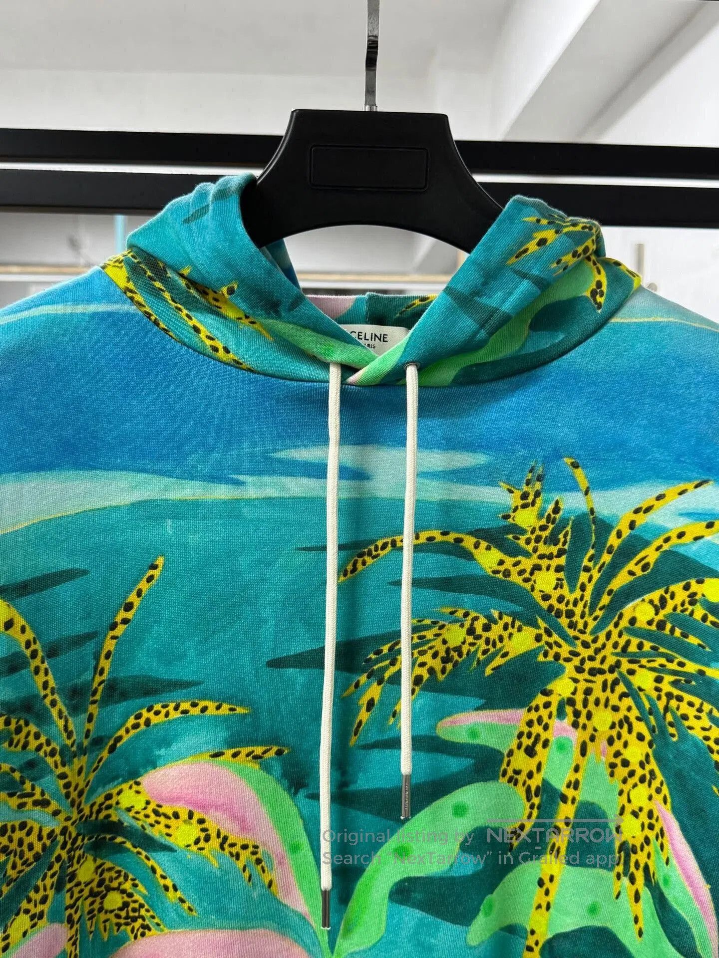 Celine celine autobahn green hooded sweatshirt for men. Size US S / EU 44-46 / 1 - 2 Thumbnail