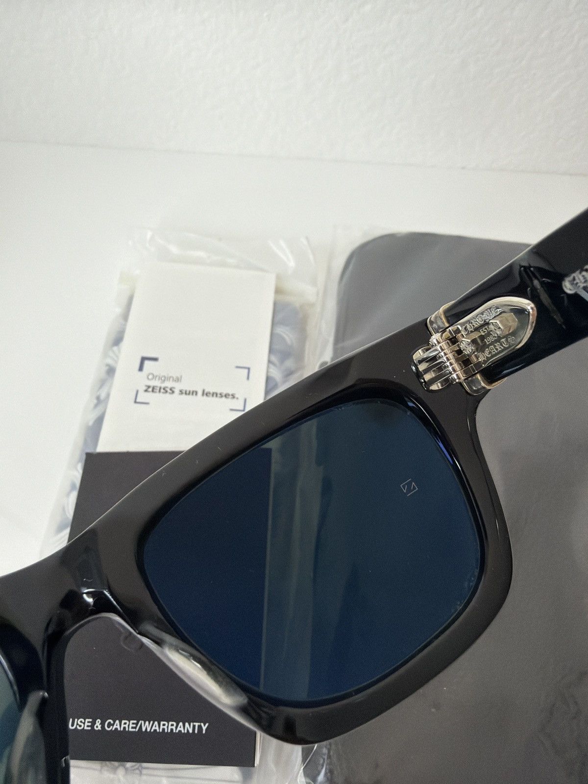 Chrome Hearts Chrome Hearts Dick Fitzener Sunglasses New Black Crystal Size ONE SIZE - 6 Thumbnail