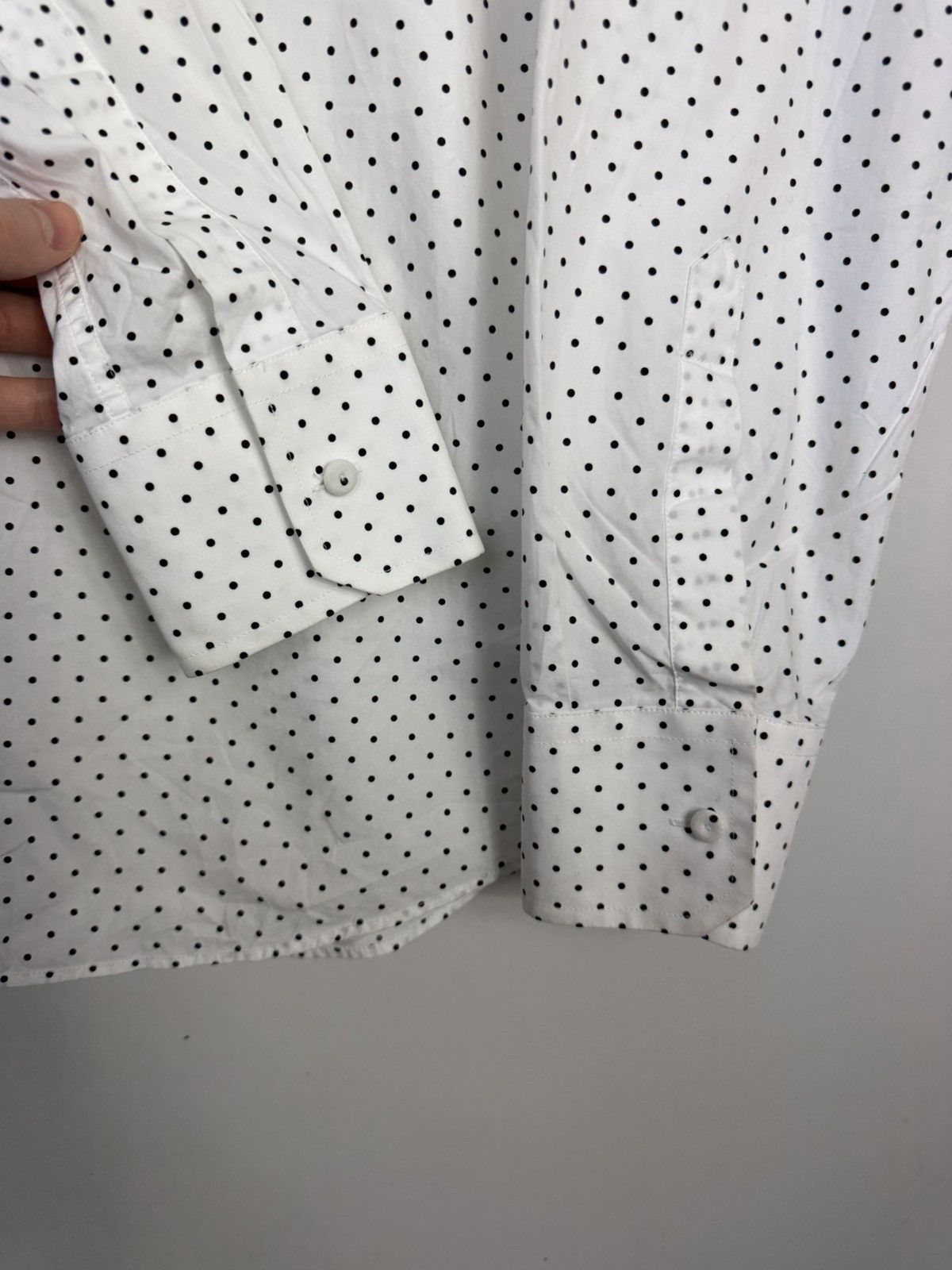 Dolce & Gabbana Dolce & Gabbana Gold Polka Dot Shirt Made in Italy Size US XL / EU 56 / 4 - 3 Thumbnail